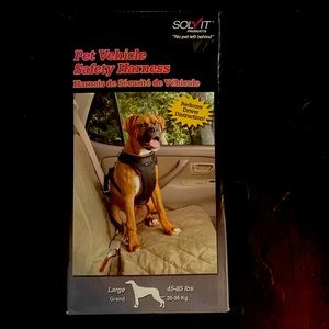 Pet vehicle safety harness